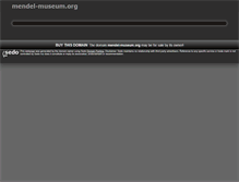 Tablet Screenshot of mendel-museum.org